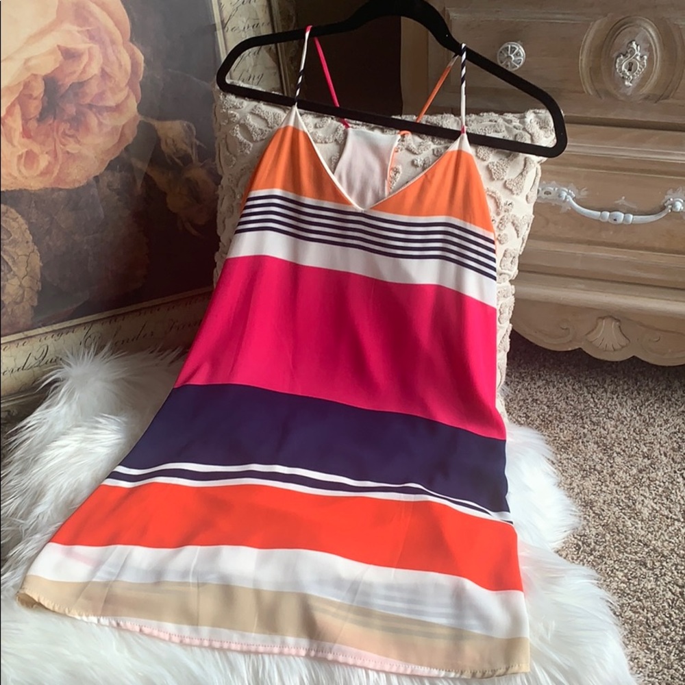 Dress with thin straps